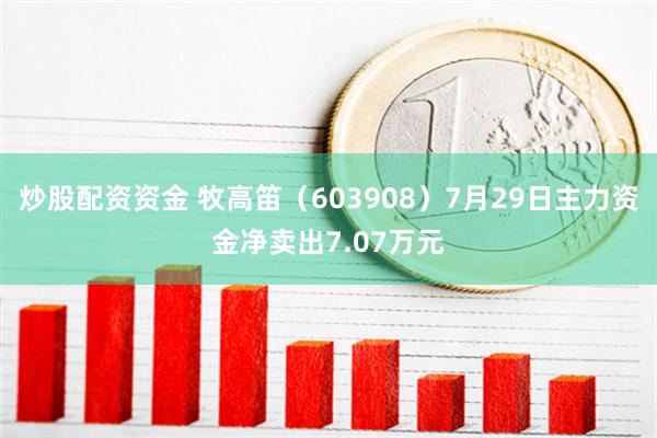 炒股配资资金 牧高笛（603908）7月29日主力资金净卖出7.07万元